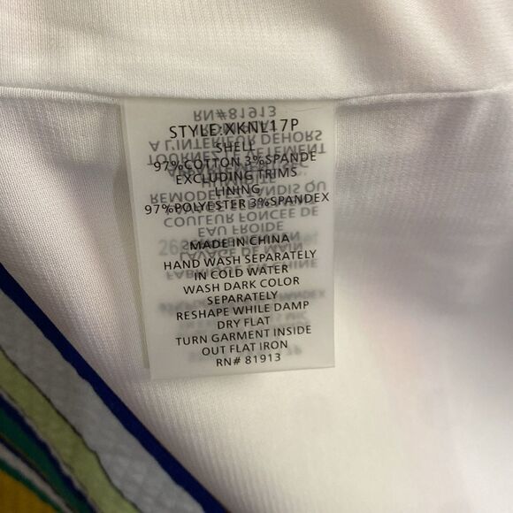 Tracy Reese x Anthropologie Coastal Shift Dress Striped Rainbow - Picture 7 of 13